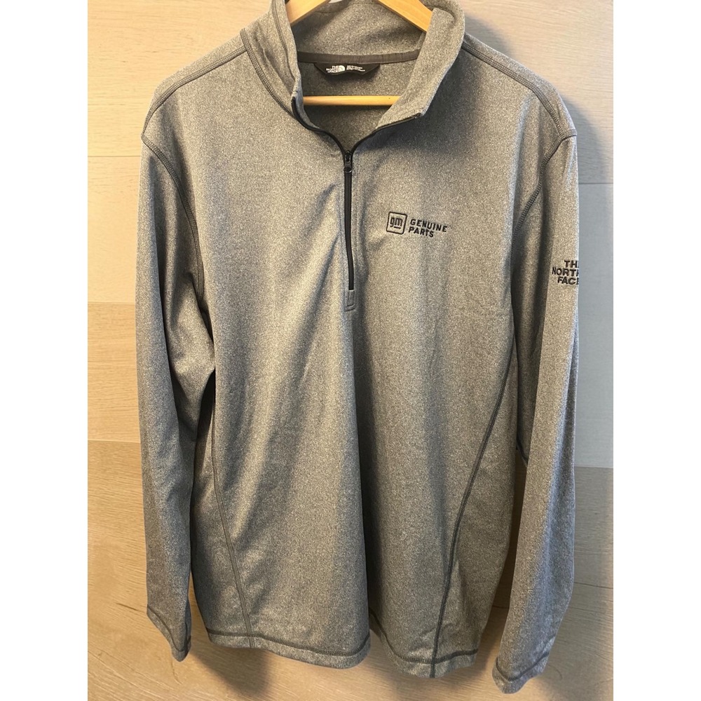 The North Face Quarter Zip GM Genuine Parts Grey Men's XL Pullover Sweatshirt